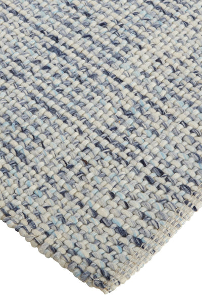product image for Siona Handwoven Solid Color Dusty Blue Rug 4 3