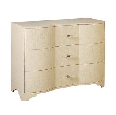 product image for three drawer chest with acrylic hardware in various colors 10 20
