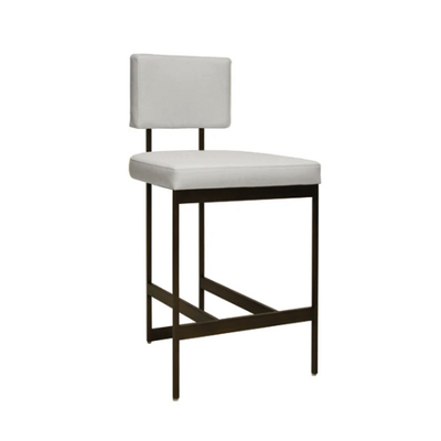 product image for modern counter stool with bronze base in various colors 4 34