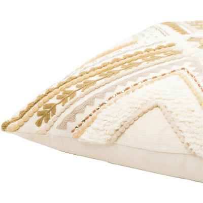 product image for Kenitra Cotton Tan Pillow Corner Image 4 33