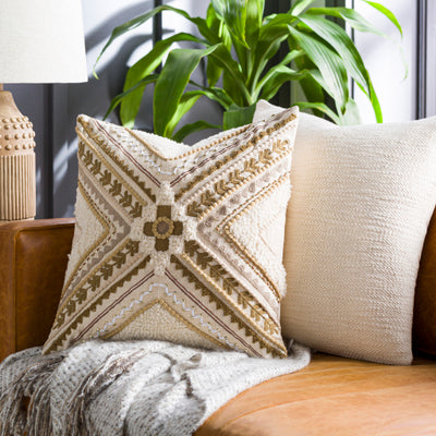 product image for Kenitra Cotton Tan Pillow Styleshot Image 35