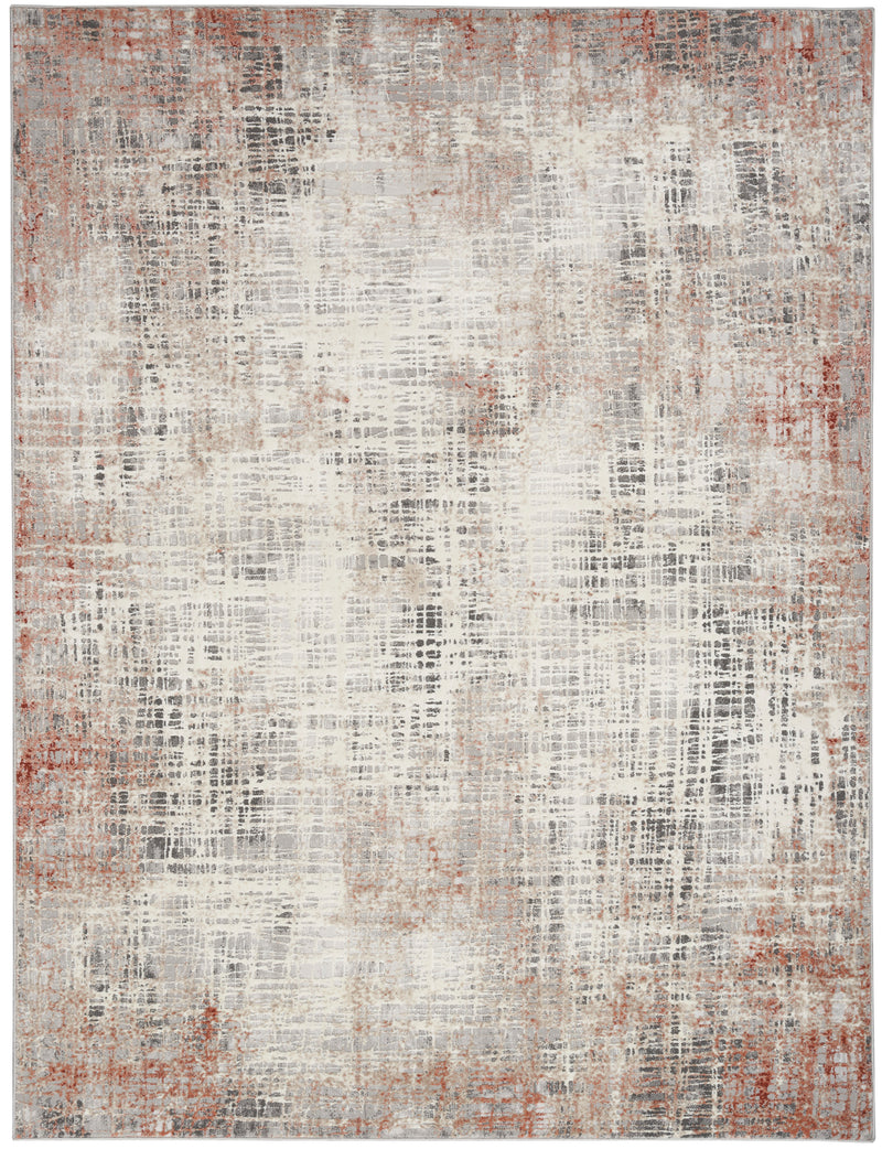 media image for ck022 infinity rust multicolor rug by nourison 99446079046 redo 7 214