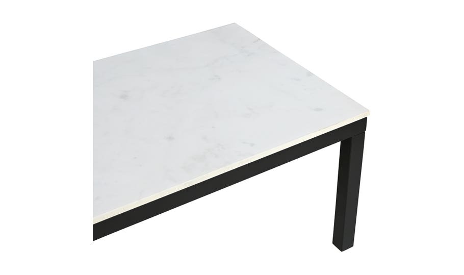 Shop Parson White Marble Coffee Table Burke Decor