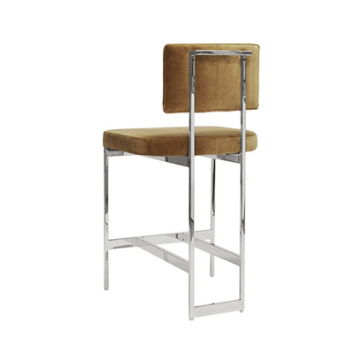 product image for modern counter stool with nickel base in various colors 2 92
