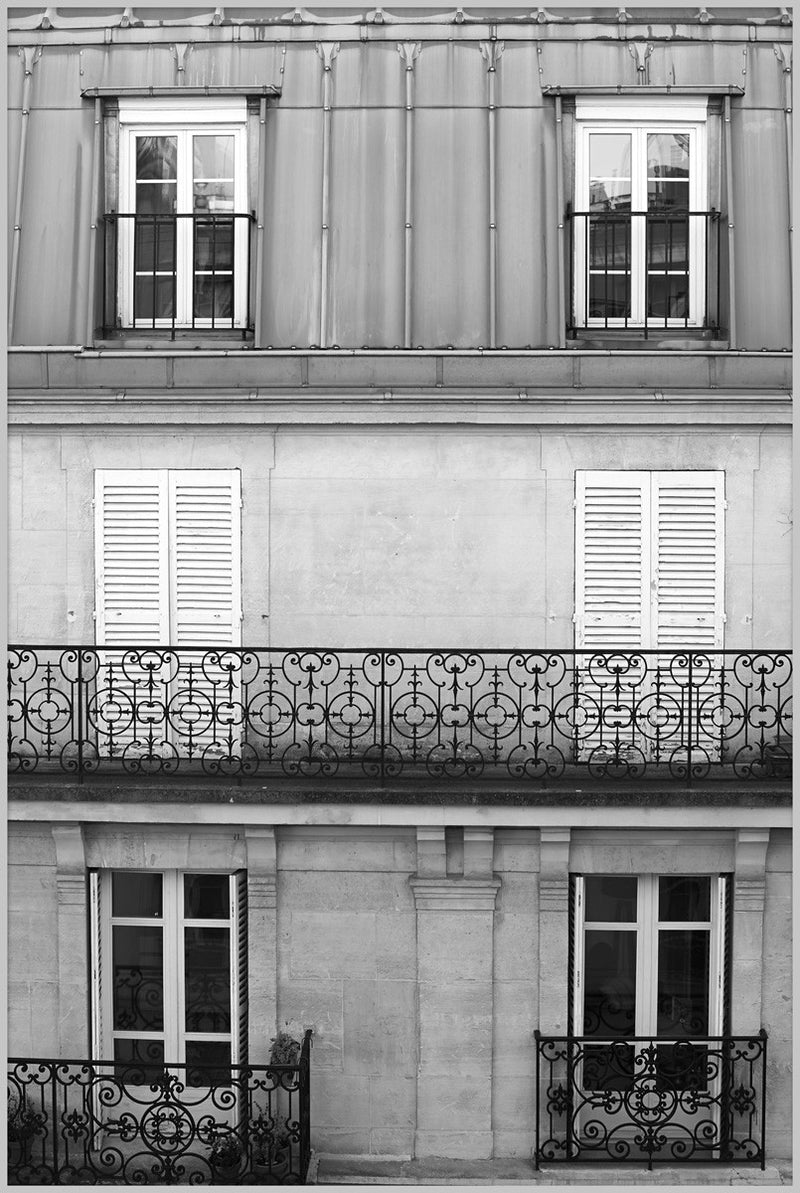 media image for Shuttered Home Paris Wall Art in Various Frames design by Lillian August 21