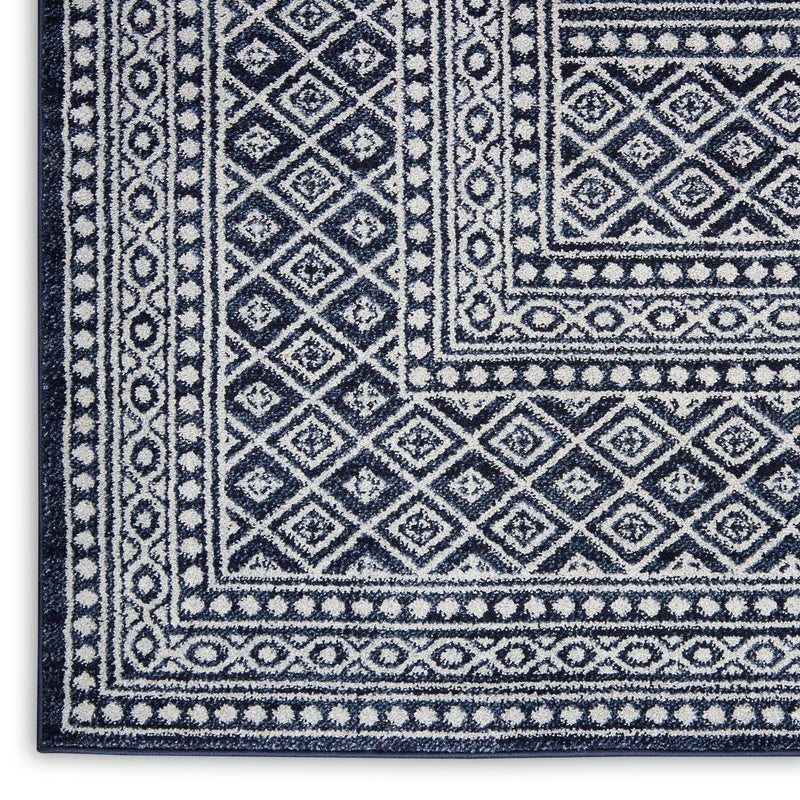 media image for palermo navy grey rug by nourison nsn 099446720382 5 237
