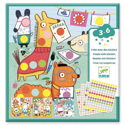 product image of coloured dots toddler sticker collage activity 1 566