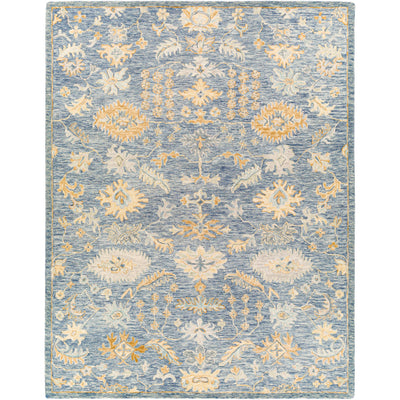 product image of Lazio Wool Blue Rug Flatshot Image 519