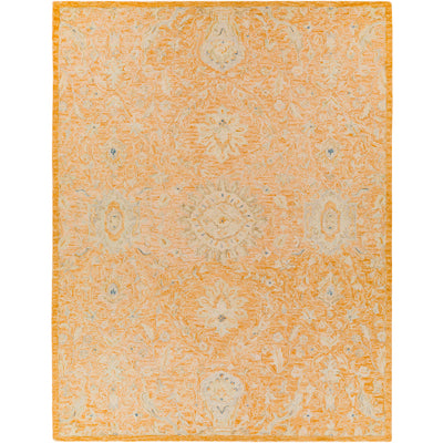 product image for Lazio Wool Orange Rug Flatshot Image 26