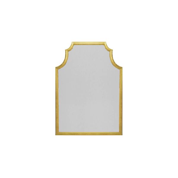 media image for Lenwood Pagoda Style Mirror w/ Gold Leaf Frame 28