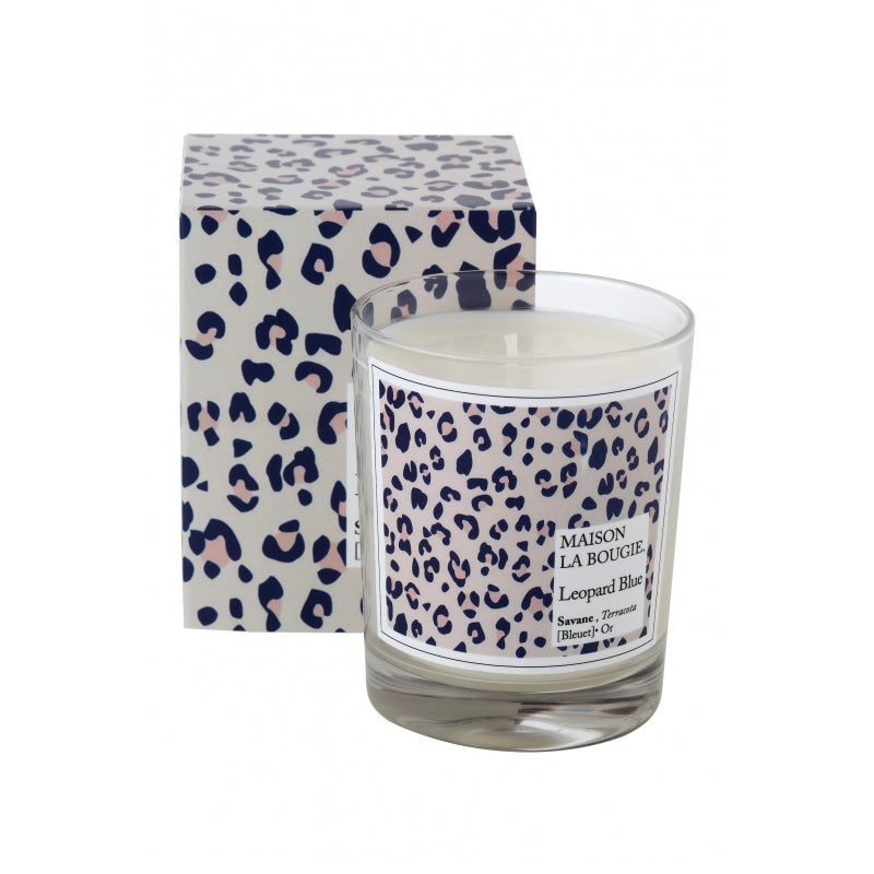 media image for leopard blue scented candle 2 27