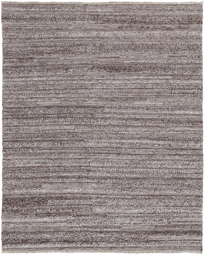 product image of Akton Handwoven Stripes Ivory/Rustic Brown Rug 1 566