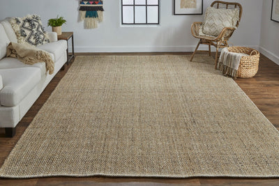 product image for Siona Handwoven Solid Color Tobacco Brown Rug 5 61