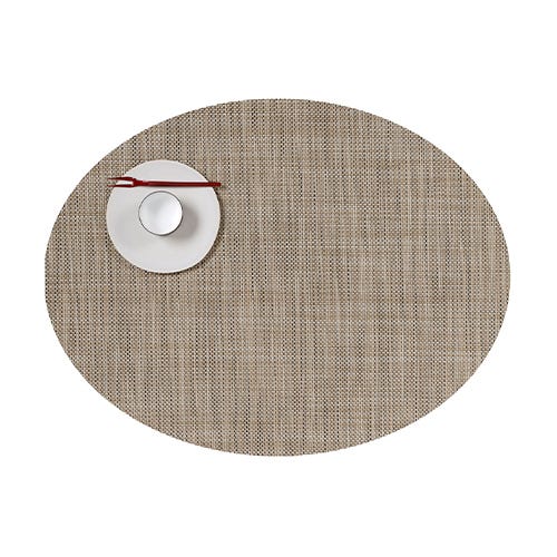 media image for mini basketweave oval placemat by chilewich 100130 002 14 233