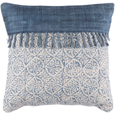 product image of Lola Cotton Pale Blue Pillow Flatshot Image 541