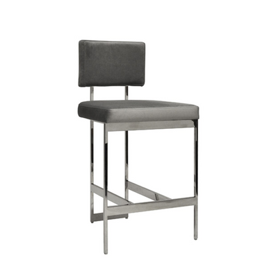 product image for modern counter stool with nickel base in various colors 3 33