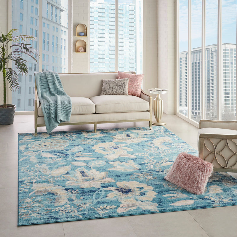 media image for tranquil turquoise rug by nourison 99446483843 redo 7 244
