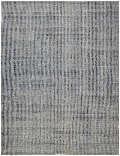 product image for Siona Handwoven Solid Color Dusty Blue Rug 1 10