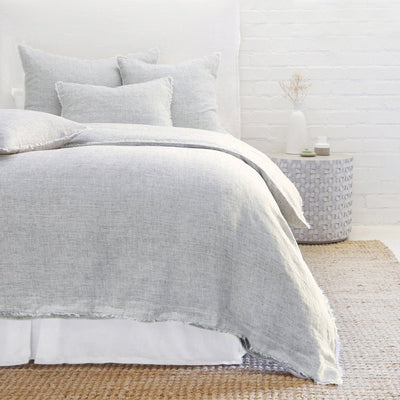product image of logan duvet and shams in navy design by pom pom at home 1 556