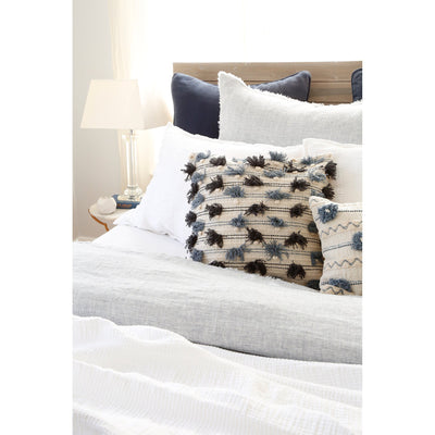product image for logan duvet and shams in navy design by pom pom at home 10 10