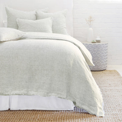 product image of logan duvet and shams in olive design by pom pom at home 1 571