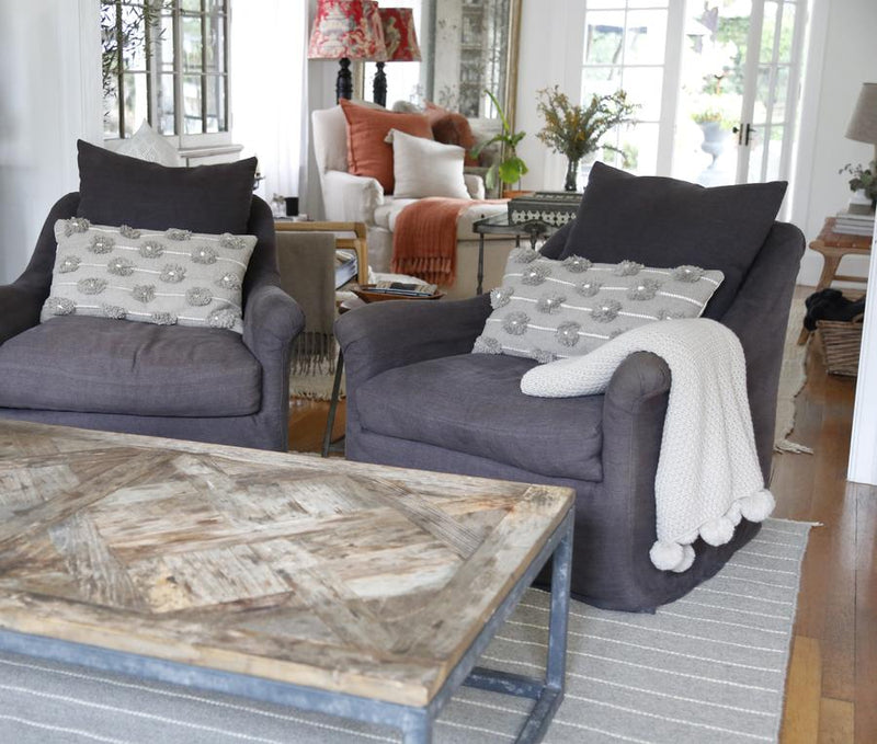media image for lola handwoven pillow with insert design by pom pom at home 5 228