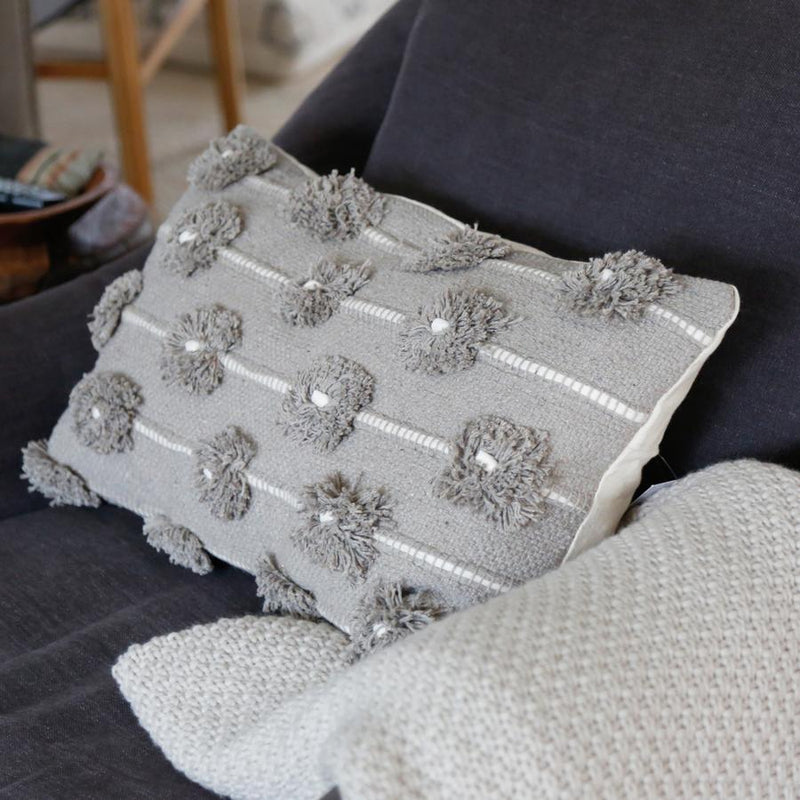 media image for lola handwoven pillow with insert design by pom pom at home 4 295