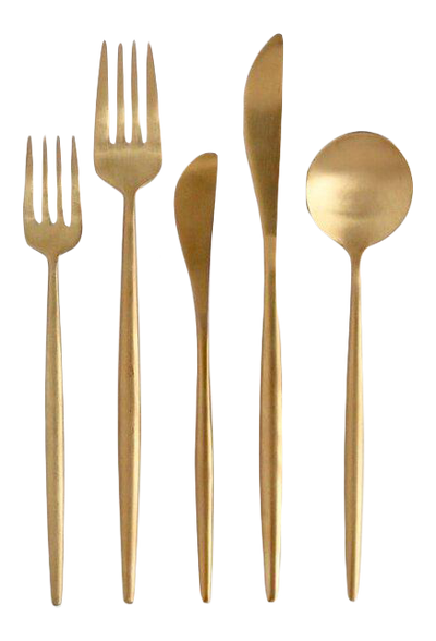 product image for luna flatware 5 piece set by borrowed blu bb0182s 3 25