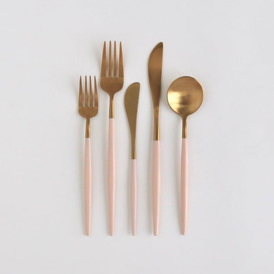 product image for luna flatware 5 piece set by borrowed blu bb0182s 7 91