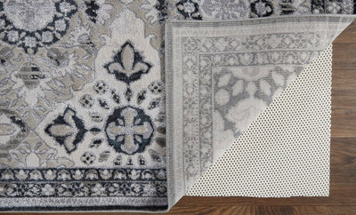 product image for Adana Ornamental Ivory/Black/Silver Rug 5 87
