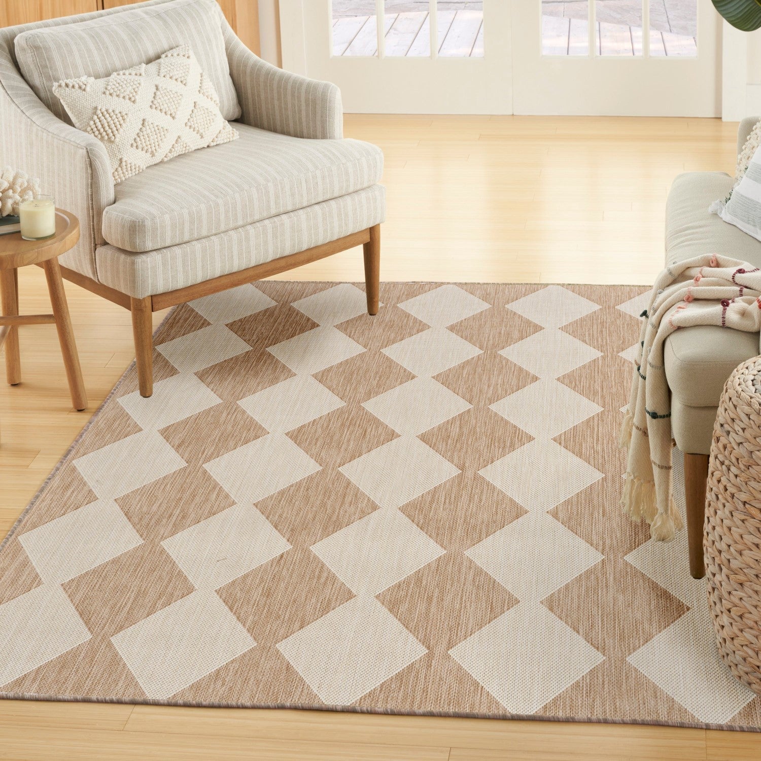 Shop Positano Indoor/Outdoor Jute Geometric Rug Burke Decor
