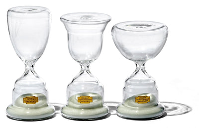 product image for trophy shaped sandglass white no 3 design by puebco 5 5