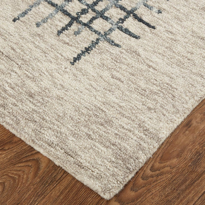 product image for Carrick Hand-Tufted Crosshatch Light Taupe/Gray Rug 4 53