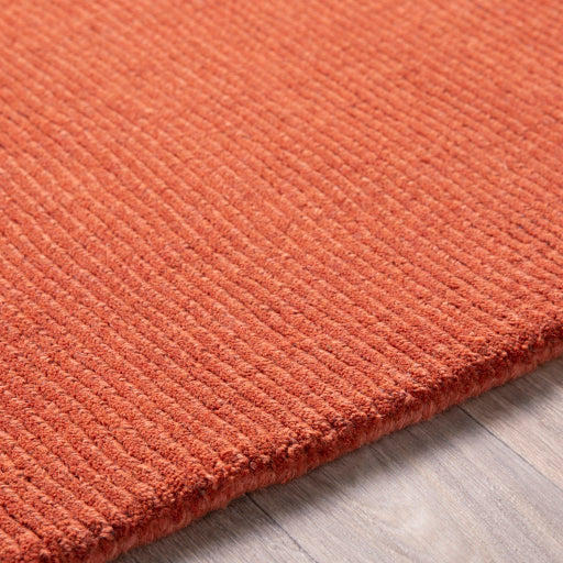 media image for Mystique Wool Burnt Orange Rug Texture Image 251