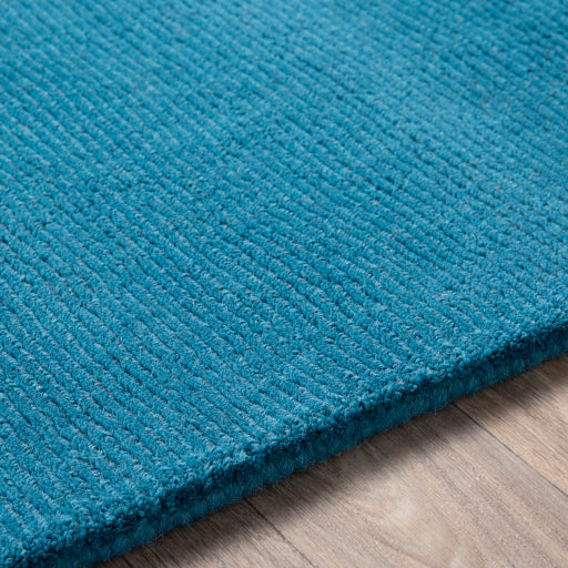 media image for Mystique Wool Bright Blue Rug Texture Image 246