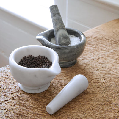 product image for mini mortar pestle in white marble design by sir madam 2 32