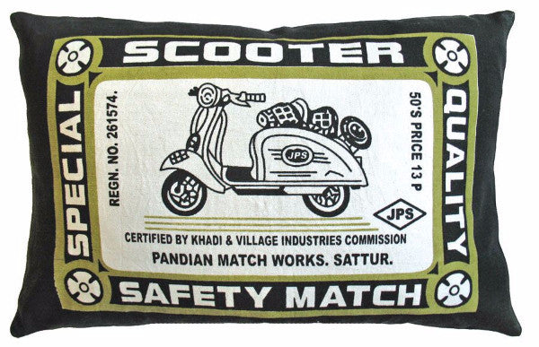 media image for match co scooter print pillow design by koko co 1 25