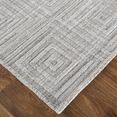 product image for Tatem Hand Woven Linear Beige/Gray Rug 4 95
