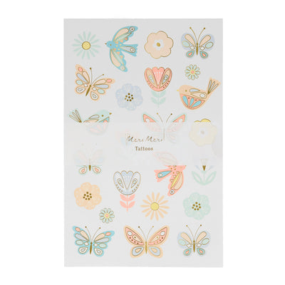 product image of birds butterflies tattoo sheets by meri meri mm 267817 1 592