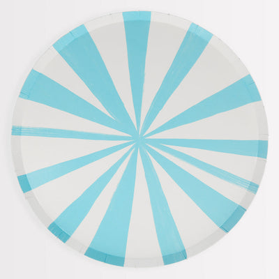 product image for blue stripe partyware by meri meri mm 224487 4 32