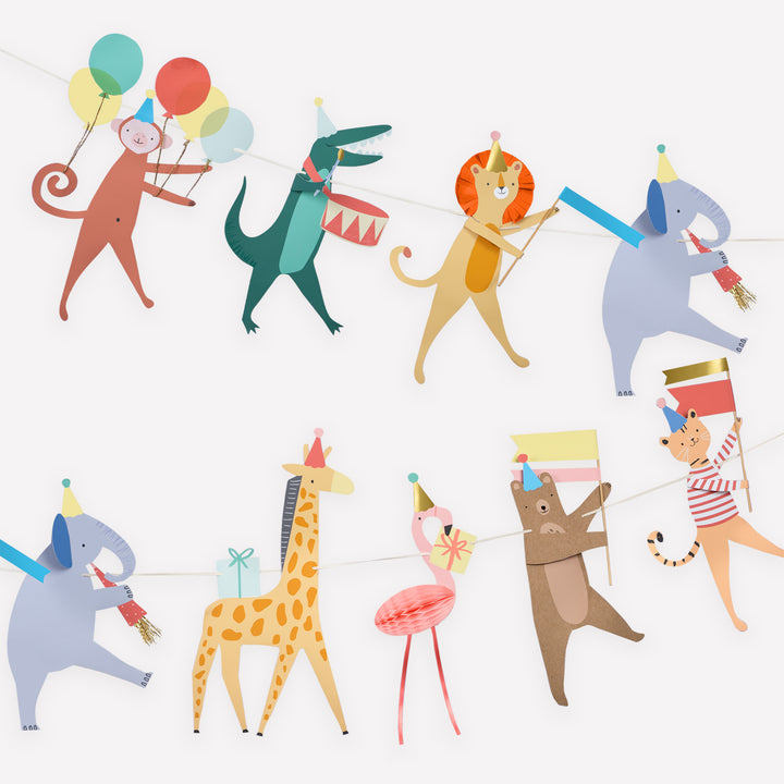 media image for animal parade partyware by meri meri mm 267376 18 291