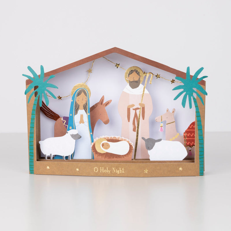 media image for nativity diorama christmas card by meri meri mm 210376 1 242