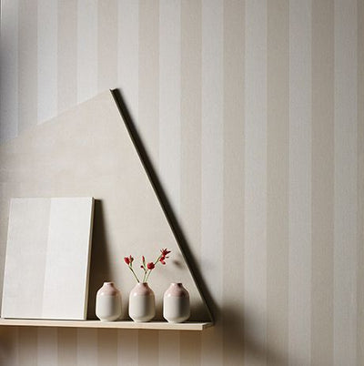 product image for Metallico Stripe Wallpaper in Umber Color by Osborne & Little 10