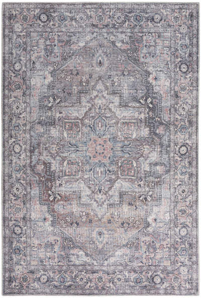 product image of Nicole Curtis Machine Washable Series Grey Vintage Rug By Nicole Curtis Nsn 099446164582 1 539