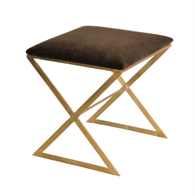product image for x side stool with gold leaf base in various colors 2 79