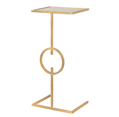 product image of cigar table in gold leaf with inset mirror top 1 547