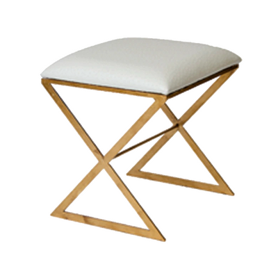 product image for x side stool with gold leaf base in various colors 4 64