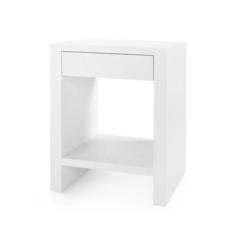 media image for Morgan Grasscloth 1-Drawer Side Table by Bungalow 5 278