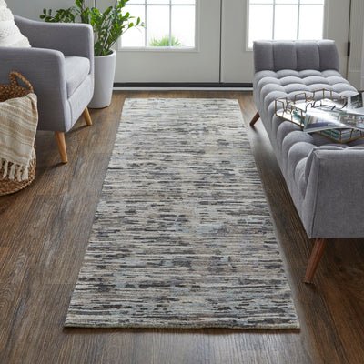 product image for clarkson hand knotted distressed gunmetal silver blue3ft 6in x 5ft 6in rug news by bd fine cror6821gry000c50 7 48