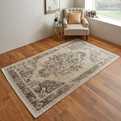 product image for wyllah traditional medallion ivory brown rug by bd fine cmar39klivybrnc16 7 39